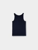 U-neck Sleeveless Top (Navy)