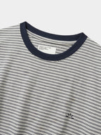 Relaxed Half Stripe String Tee (Stripe White)