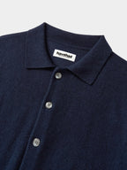 Daily Wool Collar Cardigan (Navy)