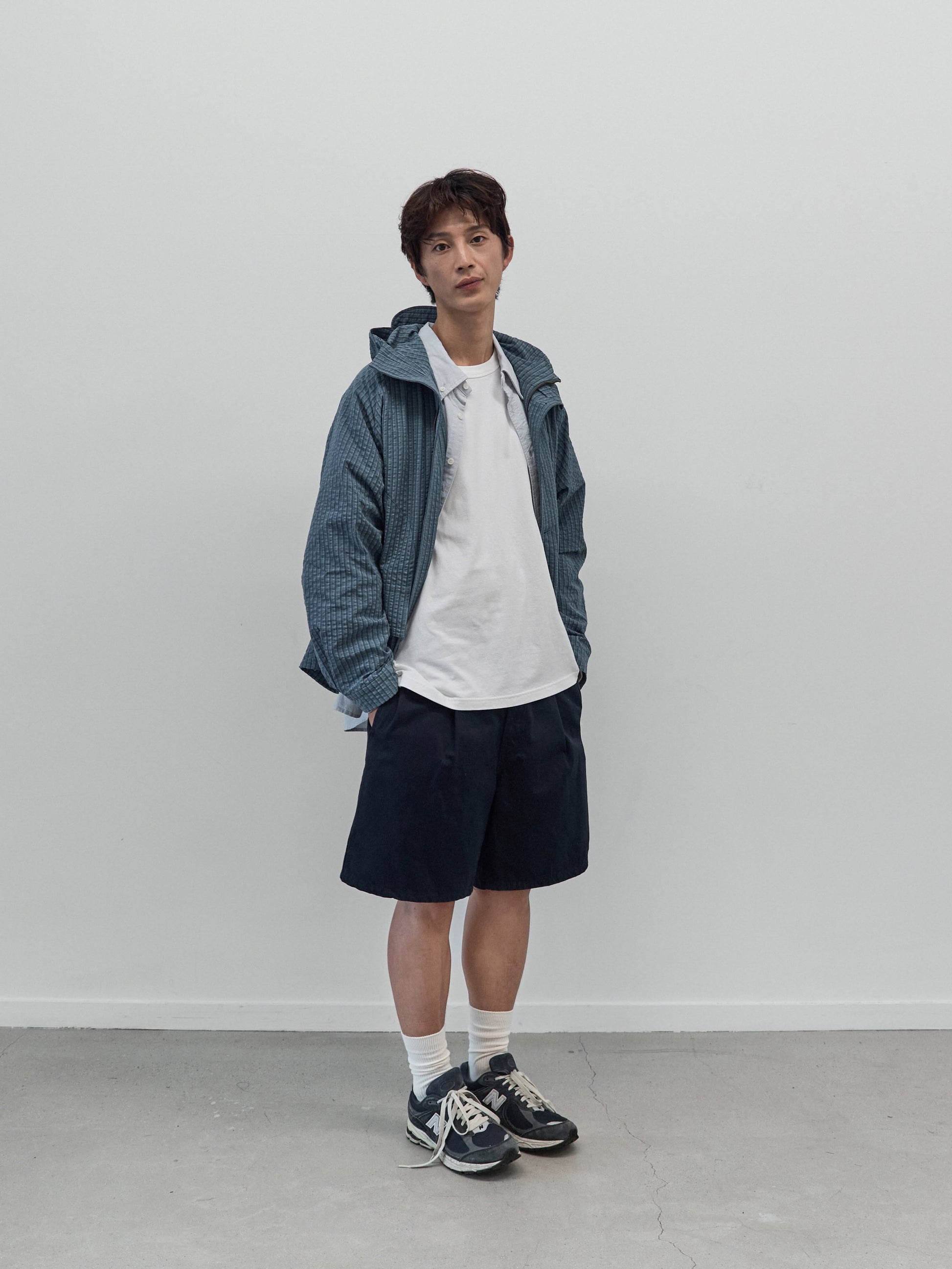 City Commuter Check Wind Jacket (Check Blue)