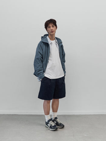 City Commuter Check Wind Jacket (Check Blue)