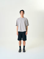 Relaxed Half String Tee (Navy)