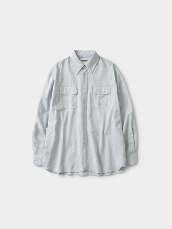 Oxford Work Shirts (Stripe Blue)