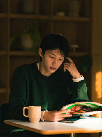 Yak Wool Crewneck Sweater (Deep Green)