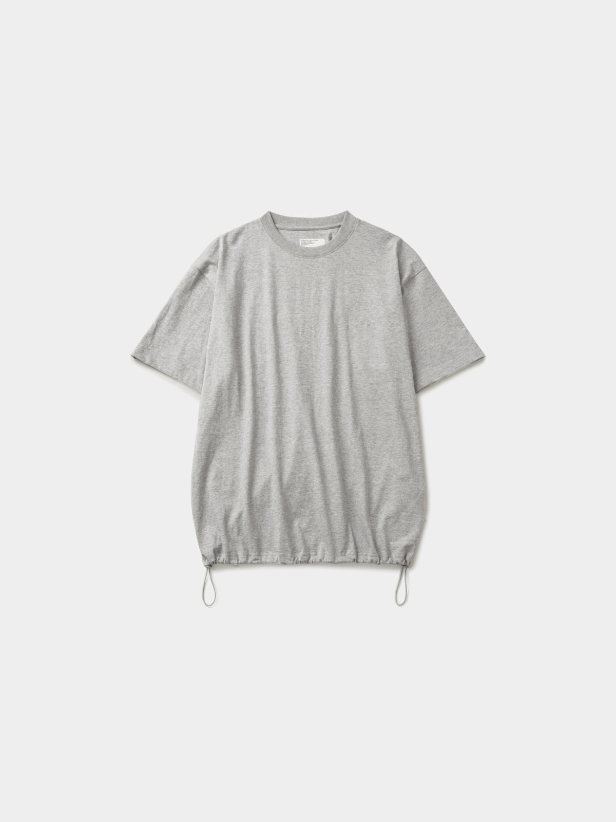 Relaxed Half String Tee (Melange Gray)