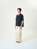 Double Pocket Slub Shirts (White)