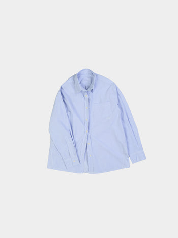 (W)Breeze Stripe Shirts (Light Blue)