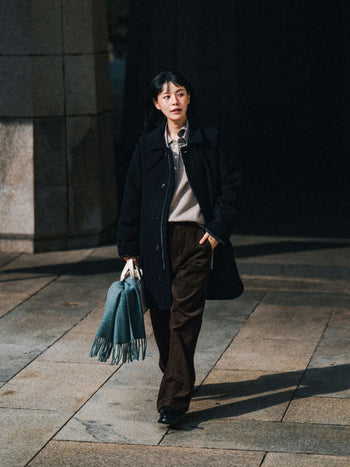 Corduroy Officer Chino Pants (Navy)