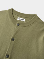 Daily Wool Round Cardigan (Olive)