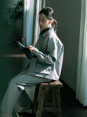 City Worker French Set-up (Blue Gray)