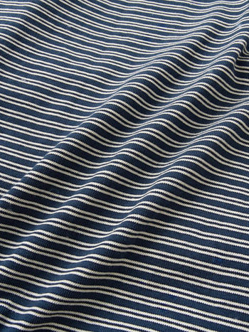 Relaxed Half Stripe String Tee (Stripe Navy)