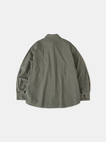 Classic Check Western Shirts (Olive Green)