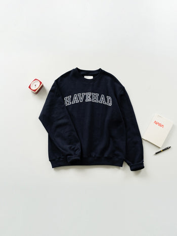 Classic Slab Logo Sweatshirts (Navy)