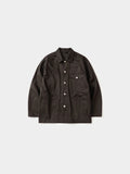 Twill Cotton Chore Jacket (Charcoal)