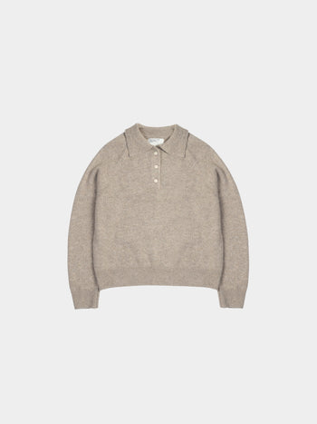 Yak Wool Collar Knit (Beige)