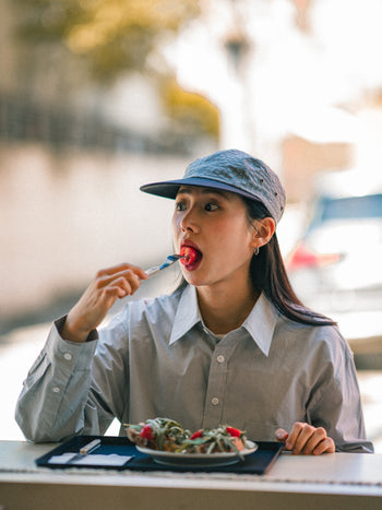 Classic Check Longbill Cap (Navy)