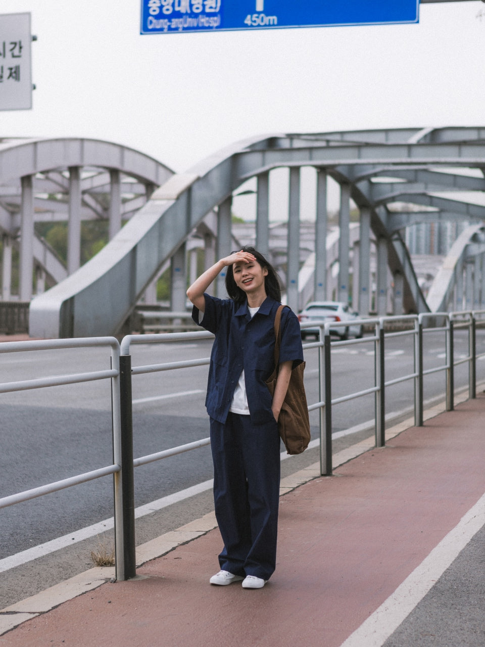 City Summer Light Banding Pants (Navy)