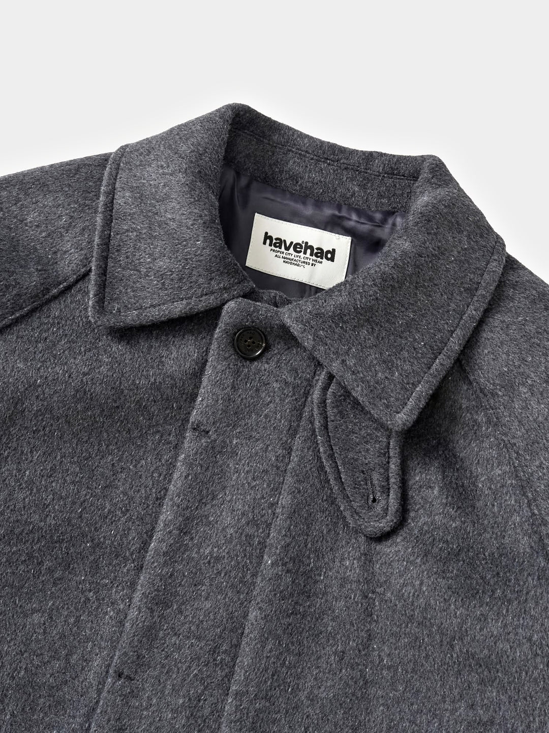 City Wool Half Coat (Charcoal)