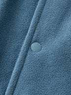 Two-tone Strap Fleece Jacket (Blue)