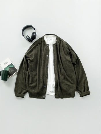 Light Wholegarments Cardigan (Deep Khaki)
