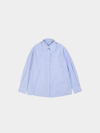 (W)Breeze Stripe Shirts - Light Blue | W0 (S)