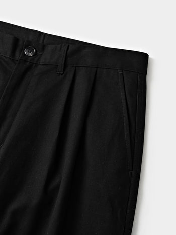 Everyday Pin-tuck Chino Pants (Black)