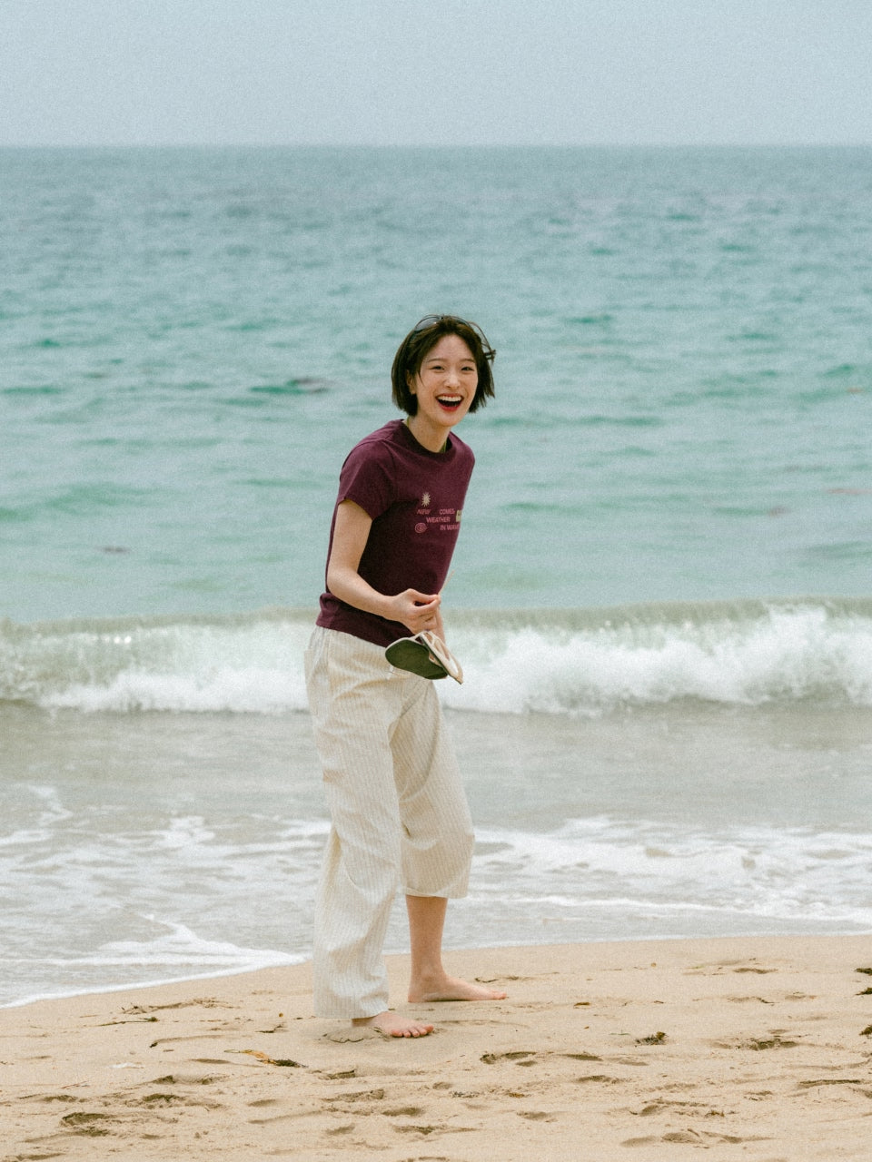 Weather in Waves Tee (Smoky Beige)