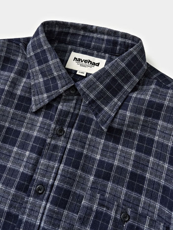 Soft Flannel Shirts (Check Navy)