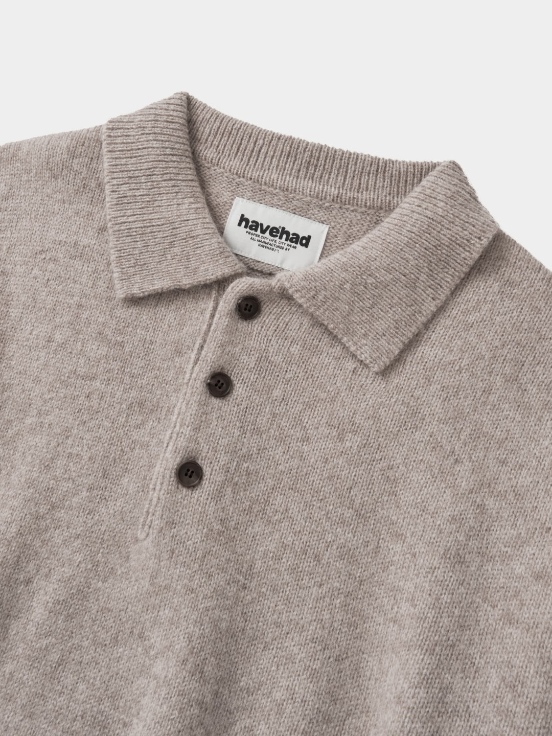 Shaggy Dog Collar Knit (Beige)