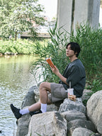 Utility Pin-tuck Cargo Shorts (Ecru)
