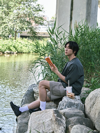 Utility Pin-tuck Cargo Shorts (Ecru)