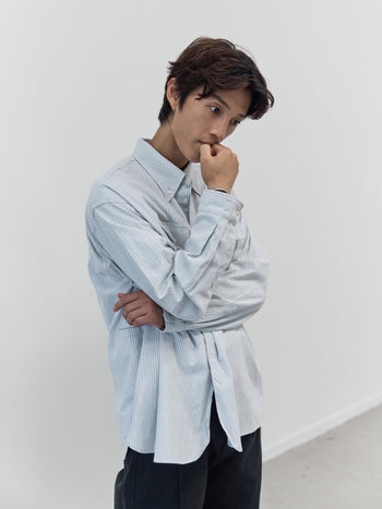 Oxford Work Shirts (Stripe Blue)