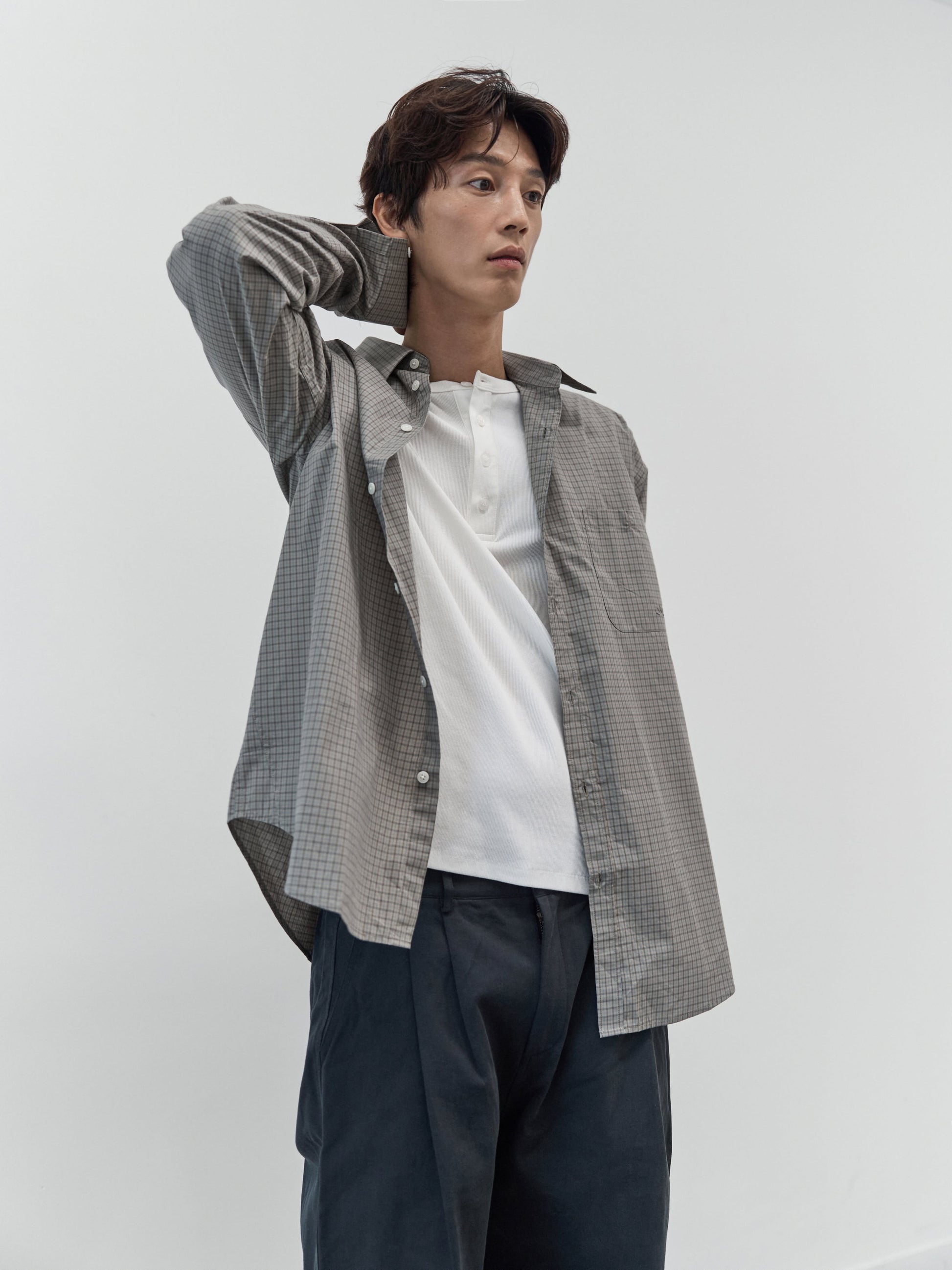 Everyday Classic Check Shirts (Olive)