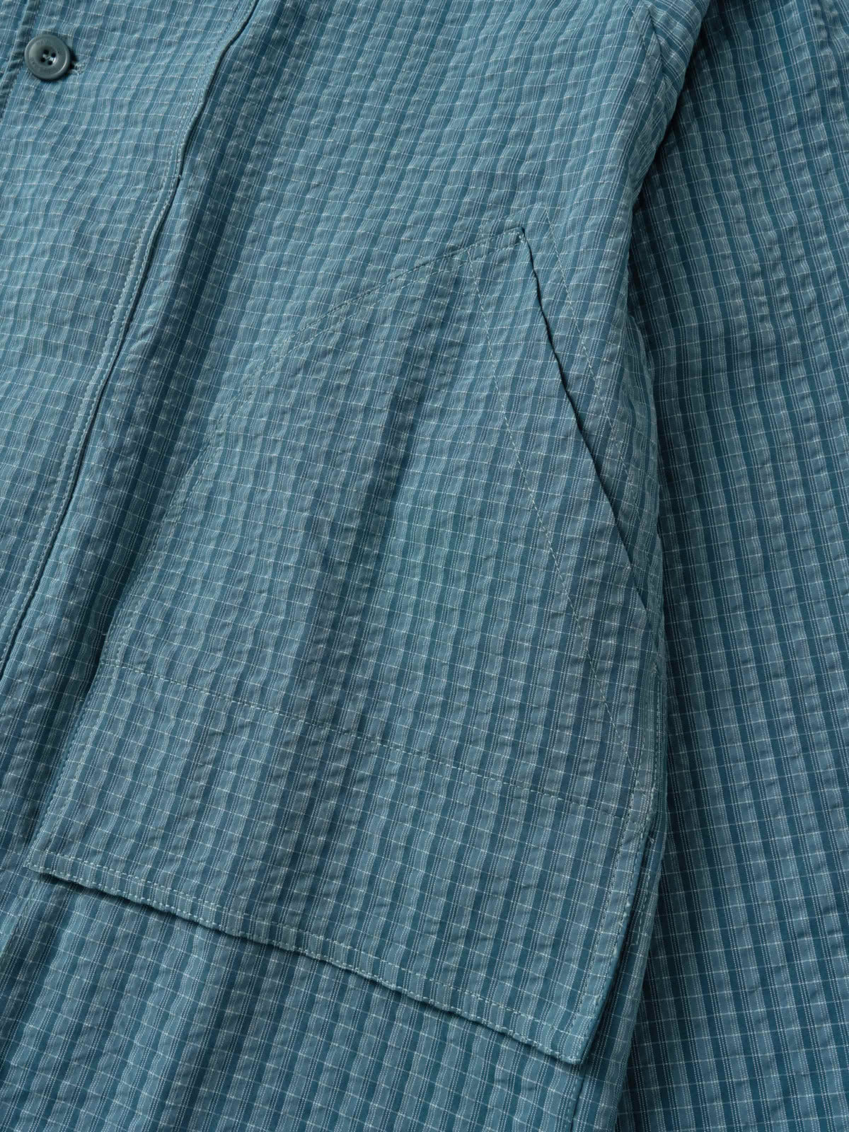City Commuter Check Wind Jacket (Check Blue)