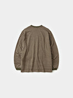 Stripe Long Sleeve Tee (Stripe Khaki)