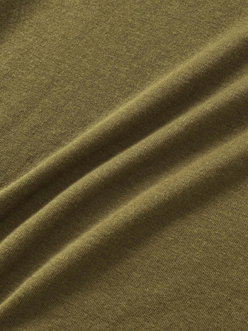 Essential Mock Neck Tee (Khaki)