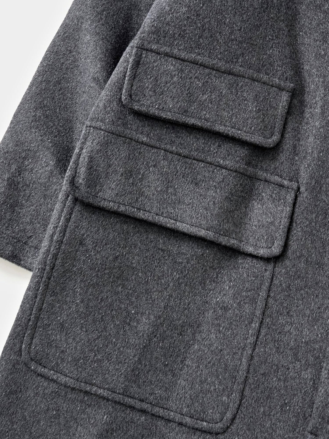 City Wool Half Coat (Charcoal)