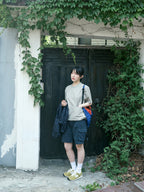 Utility Pin-tuck Cargo Shorts (Navy)