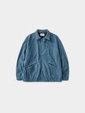 Two-tone Strap Fleece Jacket (Blue)