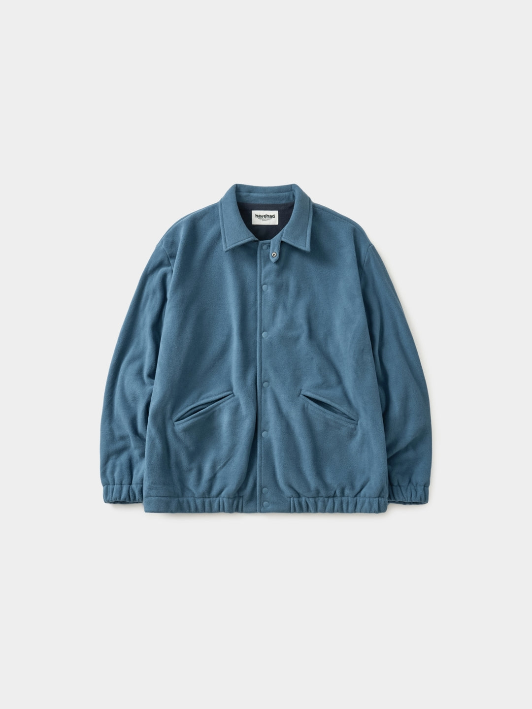 Two-tone Strap Fleece Jacket (Blue)