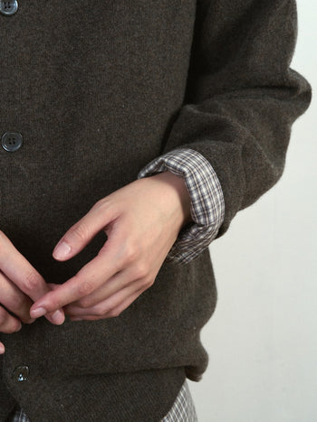 Light Wholegarments Cardigan (Charcoal)