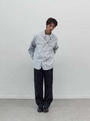 Oxford Work Shirts (Stripe Blue)