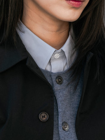 City Worker French Jacket (Blue Gray)