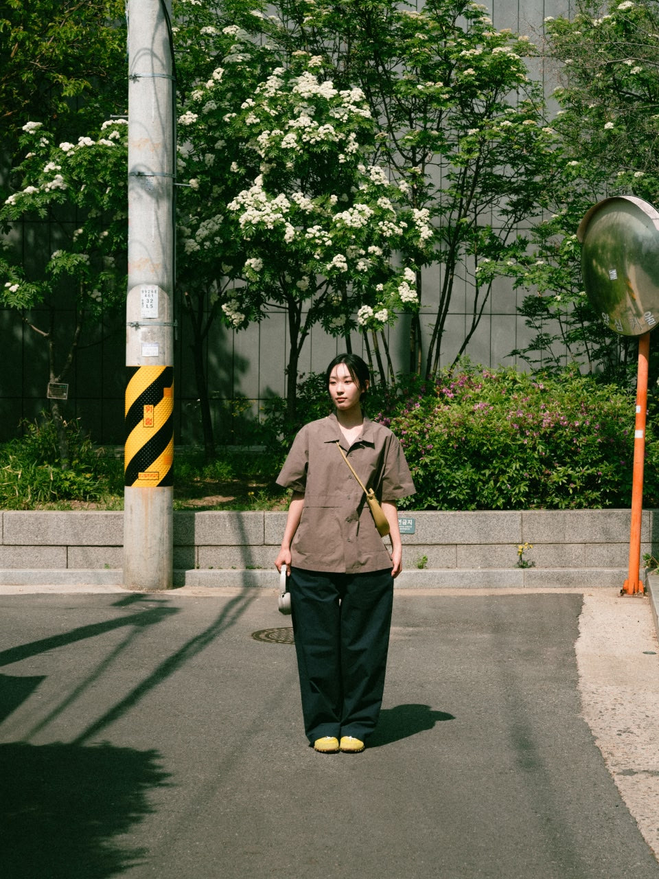 City Summer Light Half Shirts (Brown)