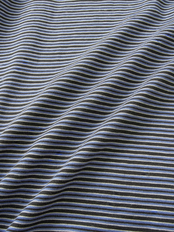 Relaxed Half Stripe String Tee (Stripe Charcoal)