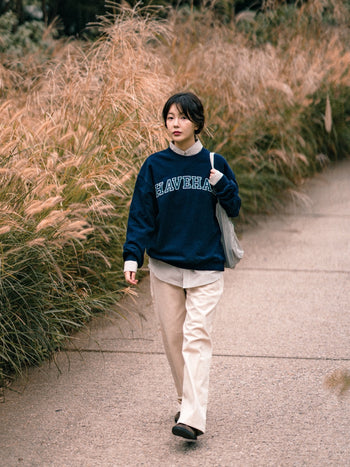 Classic Slab Logo Sweatshirts (Melange Gray)