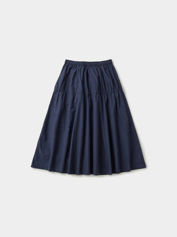 Light String Tiered Skirt (Navy)