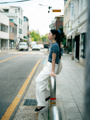 Classic Stripe Tee (Light Blue)
