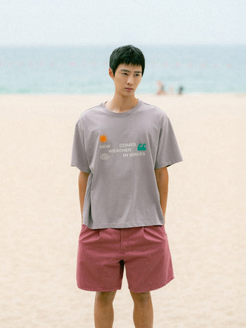 Weather in Waves Tee (Smoky Beige)
