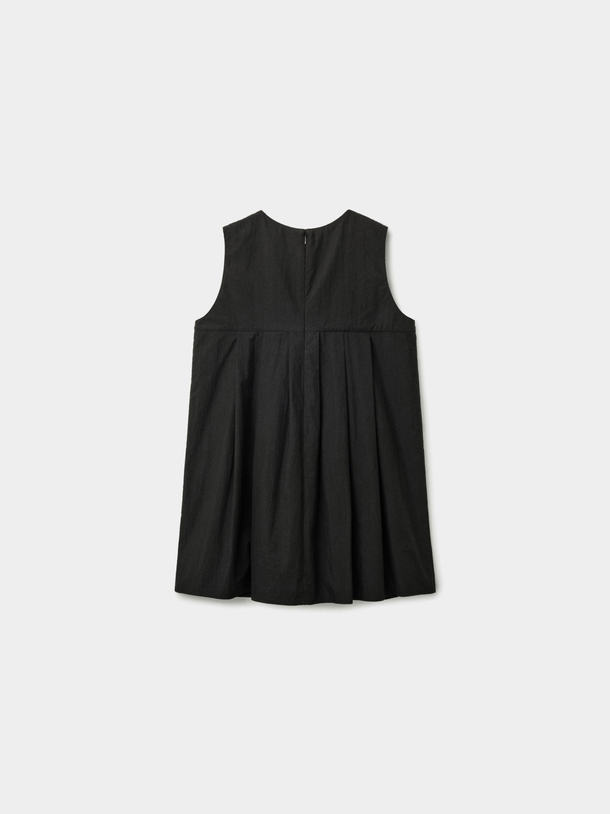 Pleats Sleeveless Top (Black)